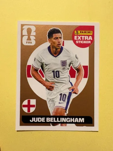 Extra Sticker Bronze Jude Bellingham - Copa do Mundo 2026 Panini