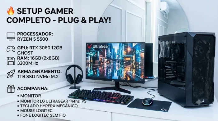PC SETUP GAMER COMPLETO