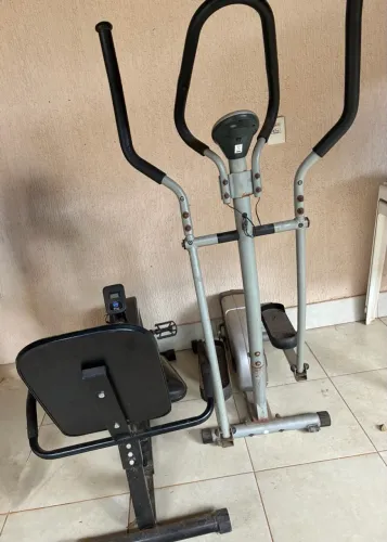 Elíptico e bicicleta ergométrica