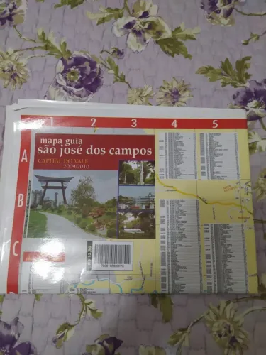 Mapa Antigo Guia São José Dos Campos 2009/2010