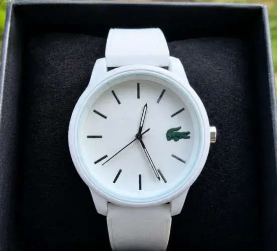 RELÓGIO LACOSTE BRANCO MASCULINO