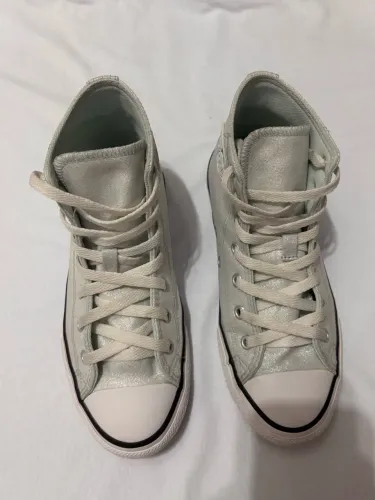 Tênis Infantil Chuck Taylor Converse All Star Prata- 33