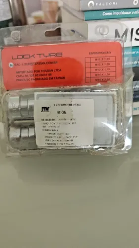 Parafuso antifurto para rodas de Onix e outros modelos
