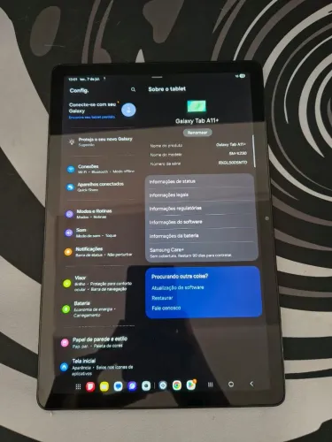 TABLET GALAXY A11+ <br>128GB <br>6 GB RAM <br>NOVO COM NOTA FISCAL