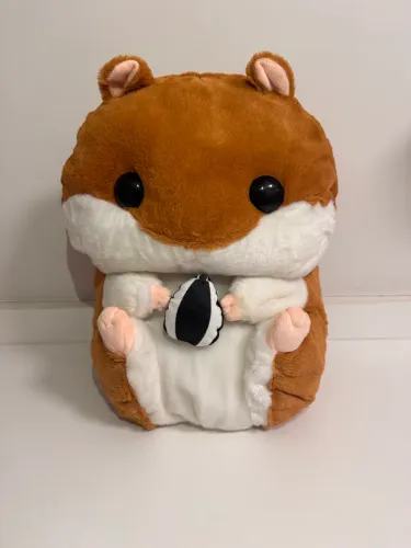 Mochila hamster pelúcia grande