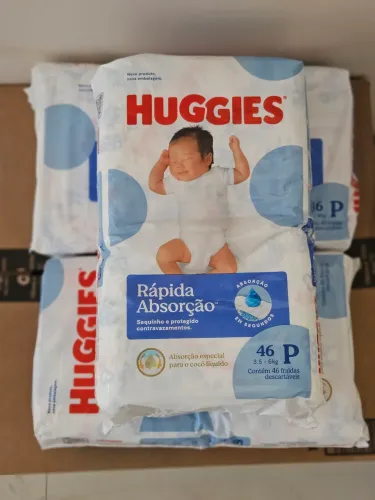 Pacote De Fraldas Tripla Proteção P Com 46 Unidades Huggies