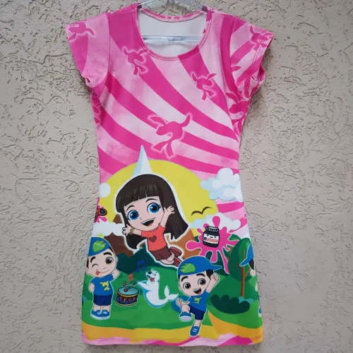 Vestido Infantil Lucas Neto e Gi Tamanho 4