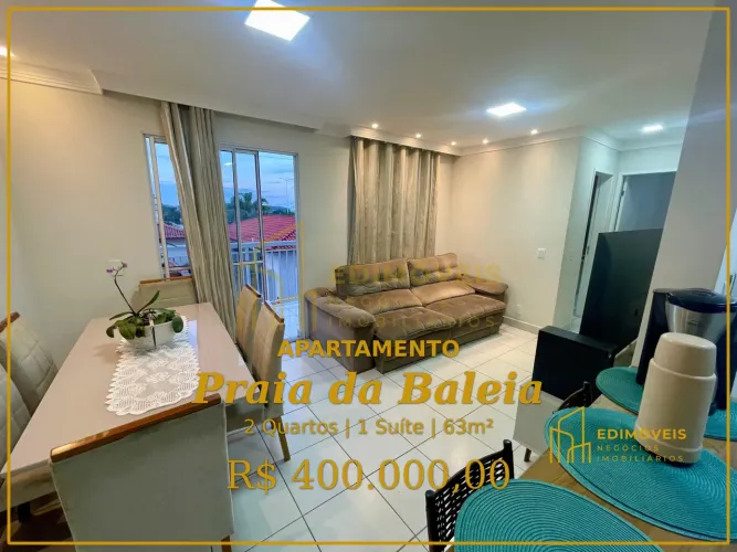 Oportunidade: apartamento com suíte e lazer completo na Praia da Baleia