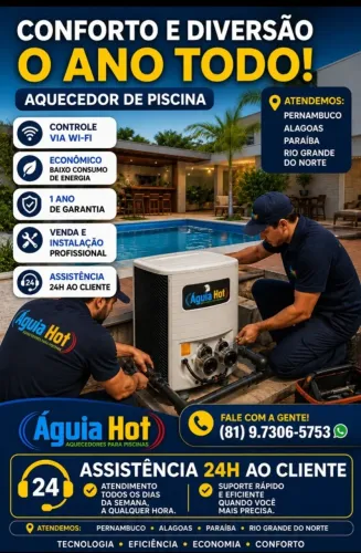 Vendas, Instalação e manutenção de Aquecedor de Piscina(trocador de calor)