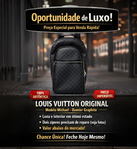 LOUIS VUITTON - MOCHILA LOUIS VUITTON MICHAEL DAMIER GRAPHITE