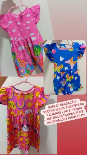 Roupas novas Tam 2,4 e 6