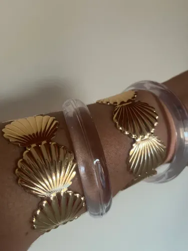 Bracelete Dourado Regulável Feminino Tendência