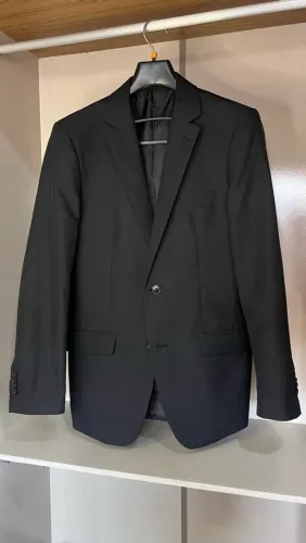 Clássico Blazer masculino preto da CIA. DOTERNO linha Slim Premuim