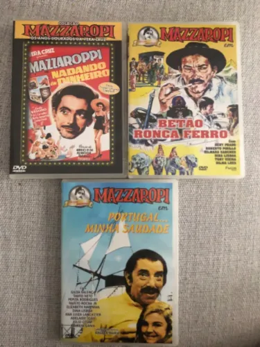 3 DVDs filmes Mazzaropi