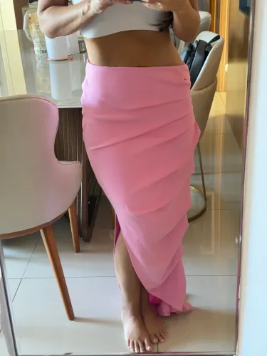 Saia linda ROSA estilo sereia