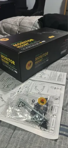 Suporte de braço para monitor duplo North Bayou F160 17 A 27, cor cinza escuro. NOVO