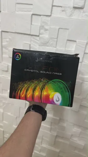 Kit 5 Fans 120mm Rise Mode Crystal Sound ARGB 5V