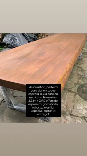 Mesa rústica a pronta entrega 