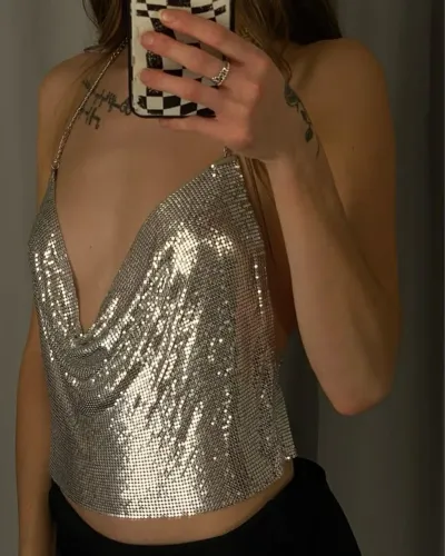 Cropped strass