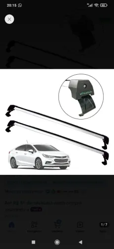 Rack de teto cruze 2017 ao 2022 bagageiro 