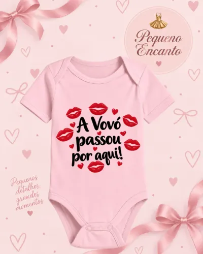 Body Bebê A Vovó Passou Por Aqui Roupa Infantil Presente Criativo para Vovó