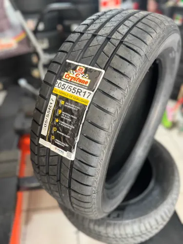 Pneu Crystone 205/55/17 Remold com borracha vipal (instalação grátis)