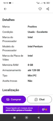 Mini CPU positivo