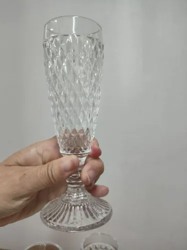 Taças Champagne bico abacaxi 20cm de altura