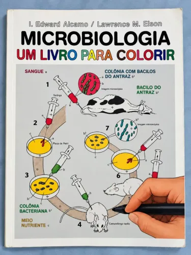 Microbiologia - Um Livro para Colorir - Editora Roca