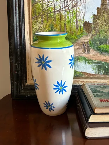 Vaso de cerâmica vitrificada - 30cm de altura
