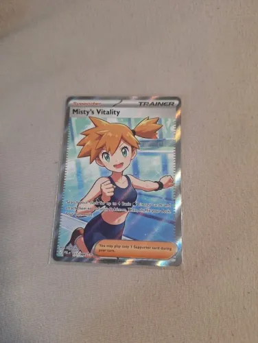 Carta pokémon - misty's vitality em inglês