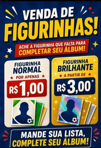 FIGURINHAS AVULSAS DA COPA 2026 PARA COMPLETAR SEU ALBUM.