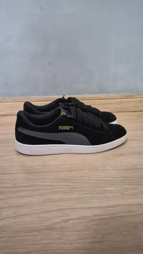 Tênis Puma Smash V2 BDP Preto e Cinza Masculino - Ótimo Estado