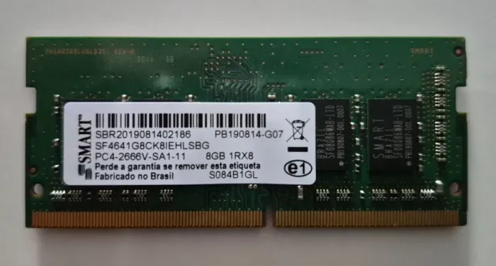 Memória DDR4 8GB 2666MHz Notebook SODIMM