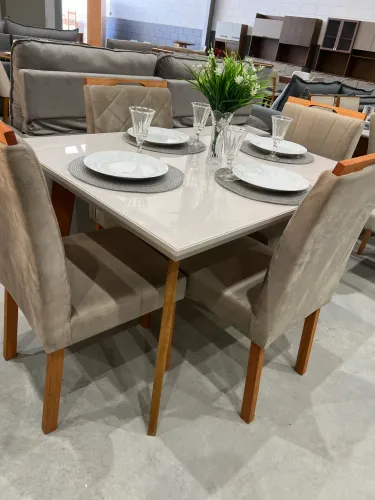 Mesa de Jantar 4 Cadeiras Novo PRONTA ENTREGA
