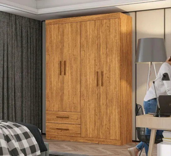 Guarda roupa 4 portas e 2 gavetas entrega gratis