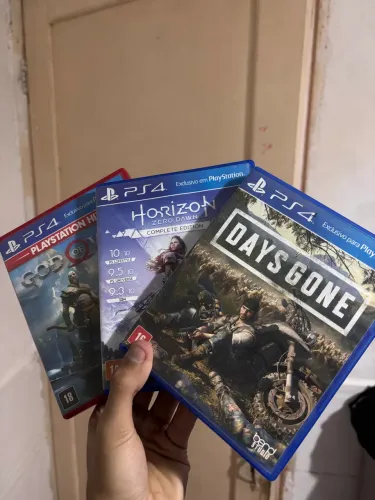 ? Jogos PS4 Originais | God of War + Days Gone + Horizon Zero Dawn Complete Edition