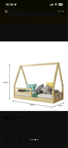 Mini cama Montessori 