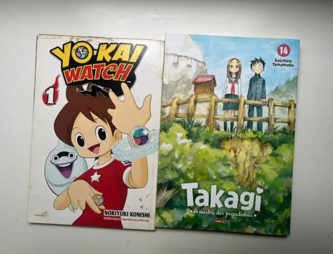 Mangás yo-kai watch e takagi 1 e 14