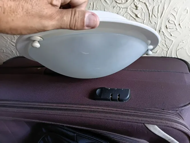 Lustre de teto para quarto e 2 lâmpadas de led sem suporte