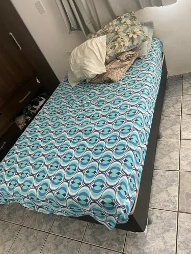 Cama box solteirão