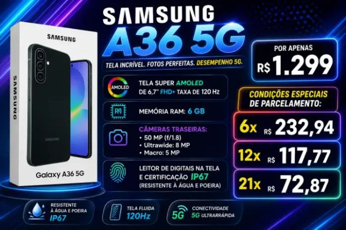 SAMSUNG A36 ( LACRADO ) OPORTUNIDADE!