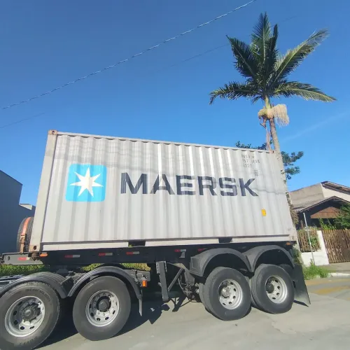 Vendo Carreta Porta Container 20 pés - 2 eixos