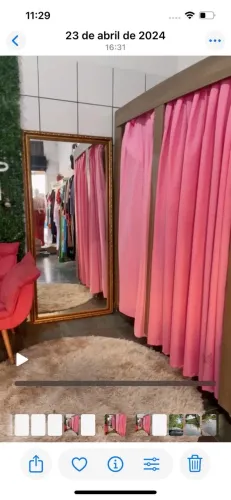 Provador madeira para loja roupas
