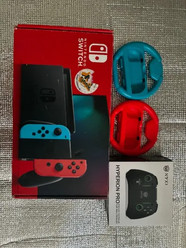 Nintendo Switch V2 32g + 128GB + acessórios