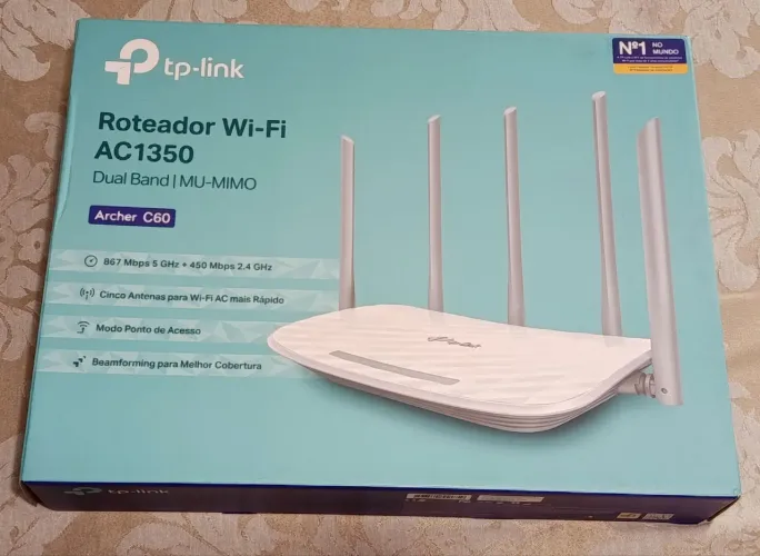 Roteador TP-Link Archer C60 com OpenWRT instalado
