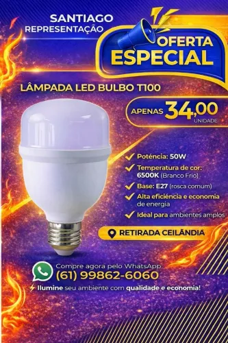 Lâmpada 50w 6500k