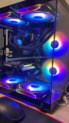PC GAMER, CADEIRA ERGONOMICA, VOLANTE GAMER COM PEDAL COM FORCE FEEDBACK