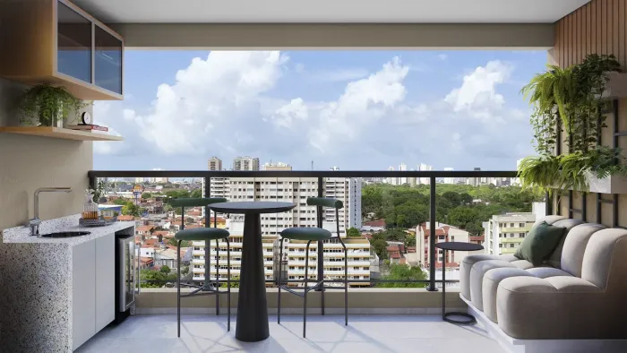 Apartamento com 3 quartos à venda, 61 m² por R$ 538.000 - Fátima - Fortaleza/CE