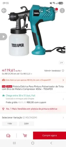 PISTOLA ELÉTRICA  220v